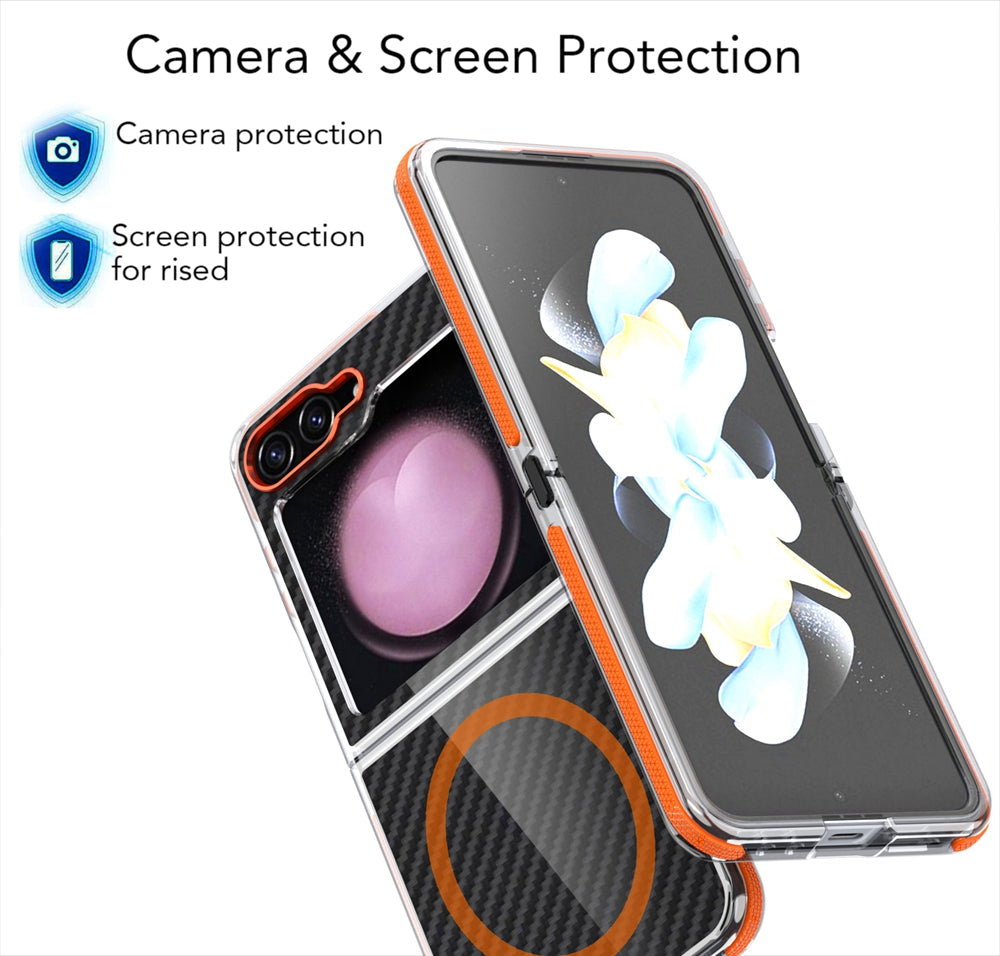 CarbonEdge Z Flip – MagSafe Business Case with Anti-Skid Frame