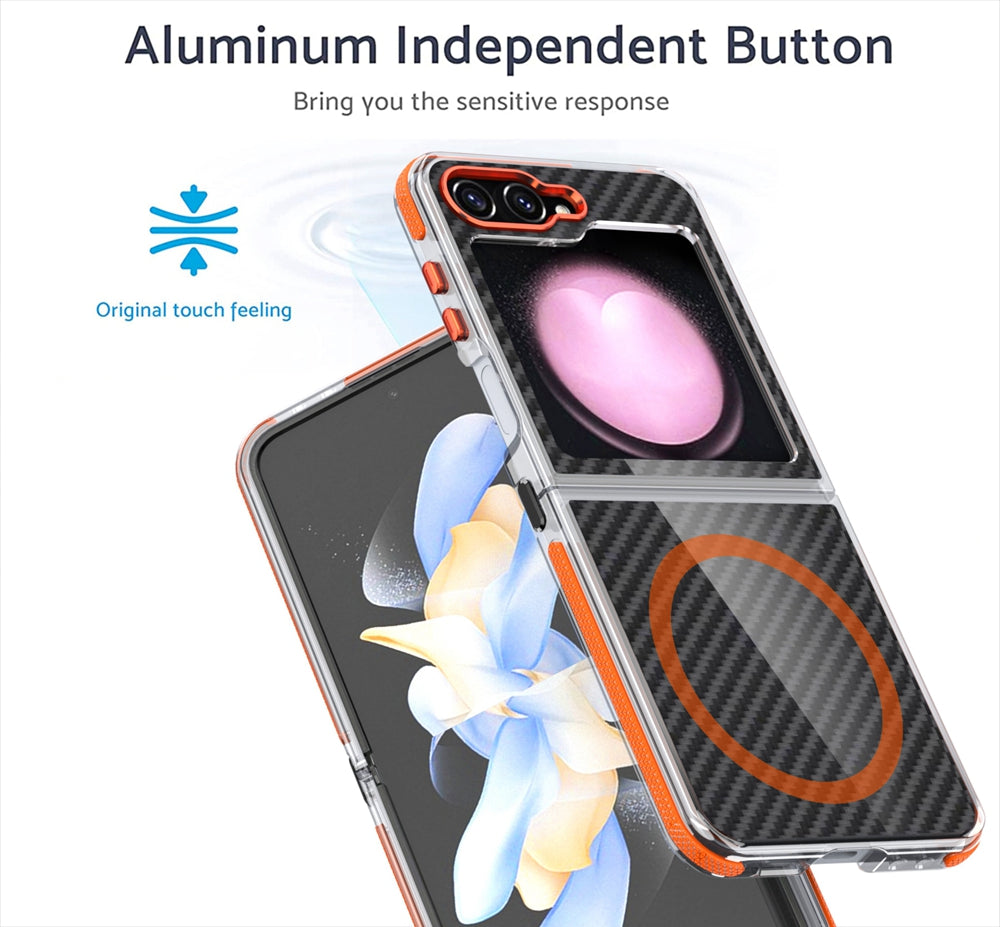 CarbonEdge Z Flip – MagSafe Business Case with Anti-Skid Frame