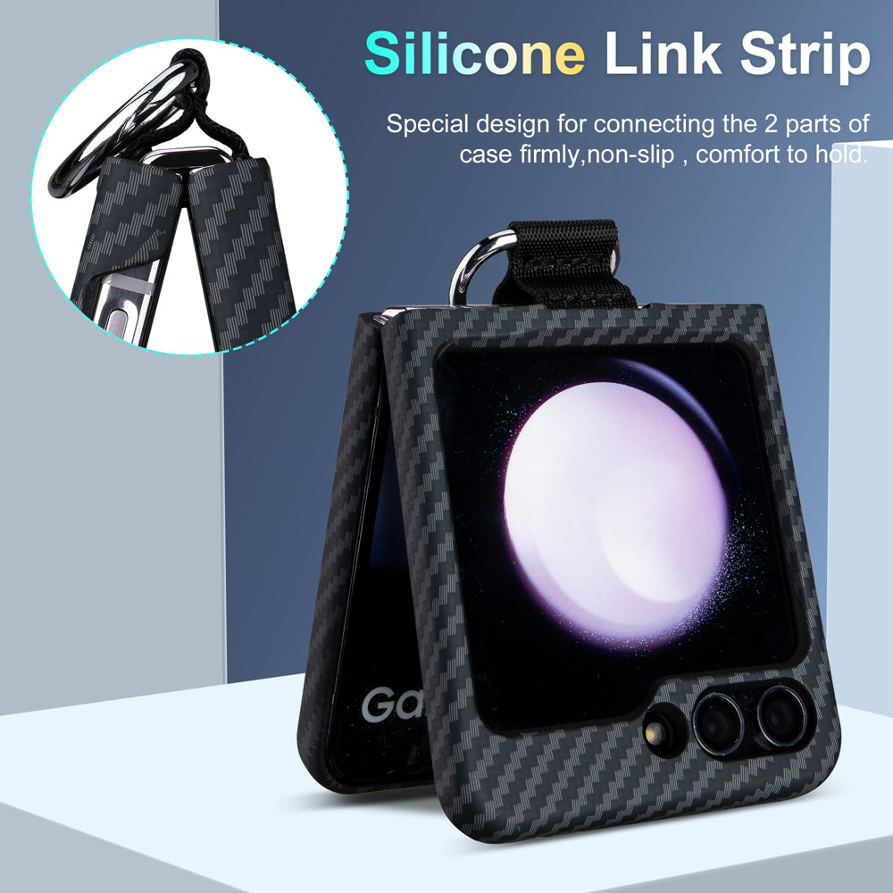CarbonGrip Z Flip – Slim Matte Case with Ring Holder