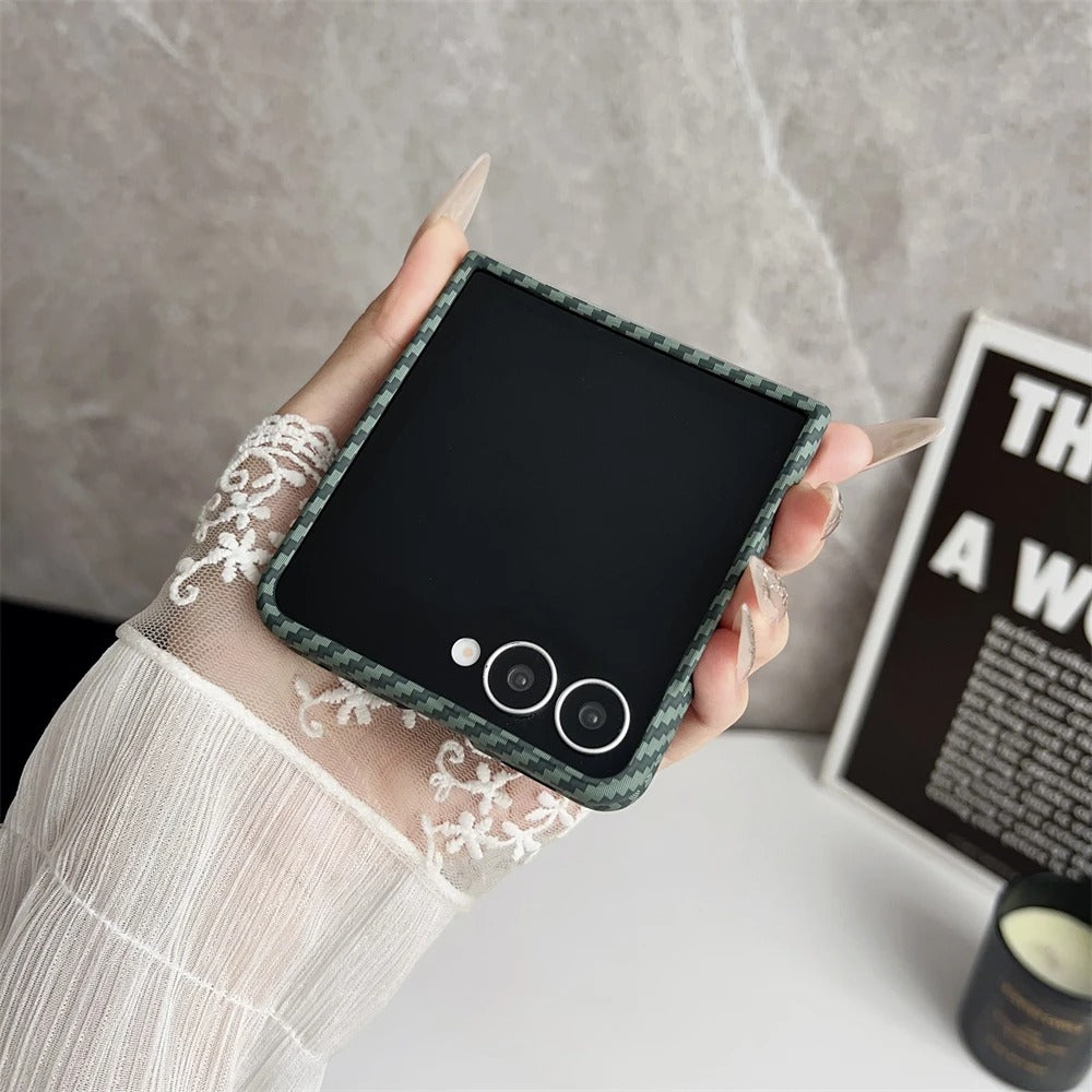 CarbonLuxe Flip series Ultra-Thin MagSafe Carbon Armor Case