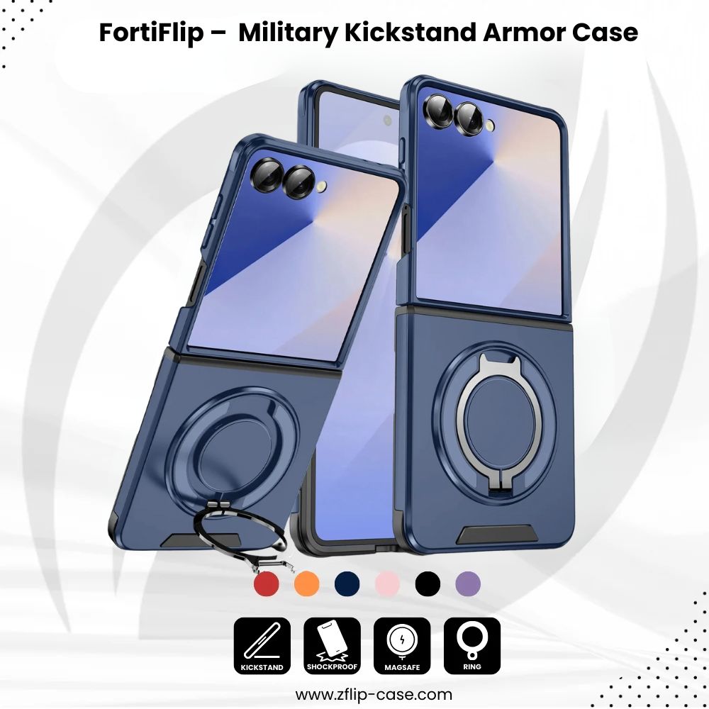 FortiFlip – Z Flip 7 Military Kickstand Armor Case