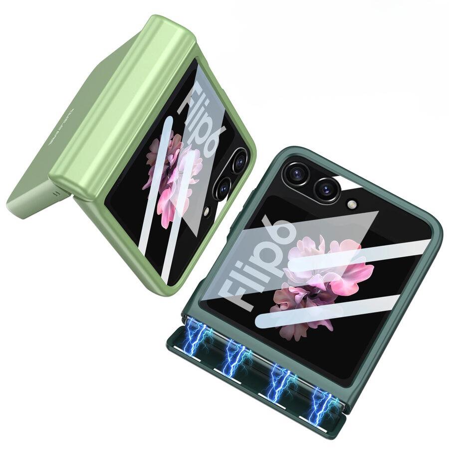 HingeFlow Matte  Z Flip 7, 6, 5 Magnetic Shield & Screen 360 protection Case