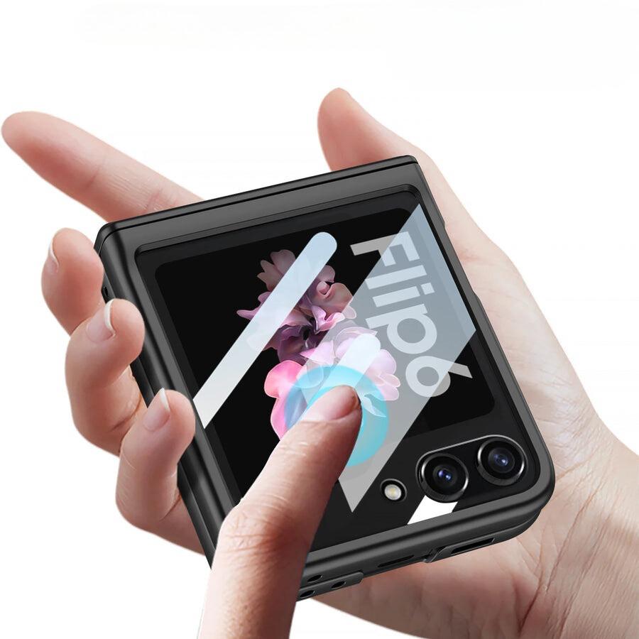 HingeFlow Matte  Z Flip 7, 6, 5 Magnetic Shield & Screen 360 protection Case