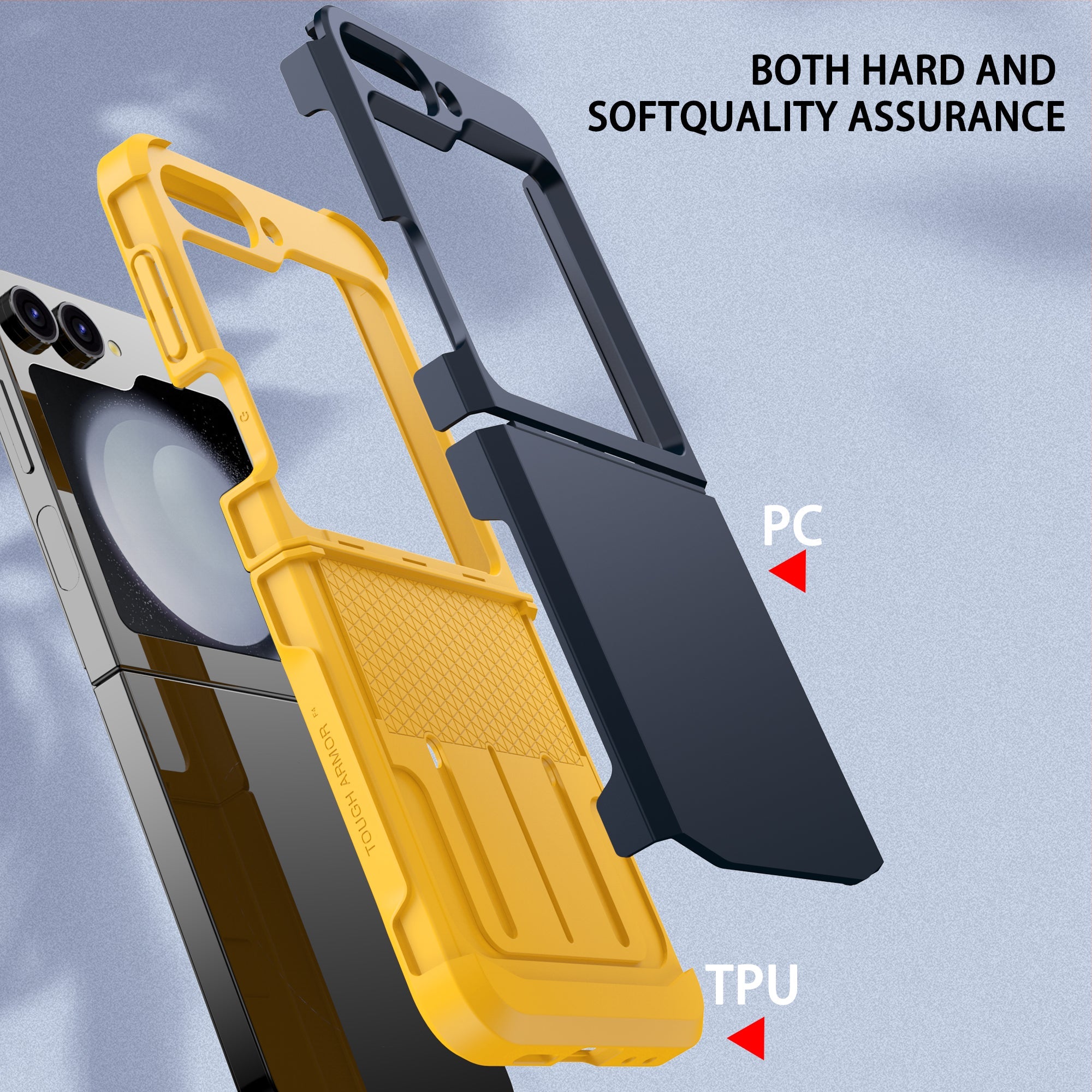 Luxury Soft Hinge  Z Flip 7,6,5,4  Full Protection & Shockproof Case