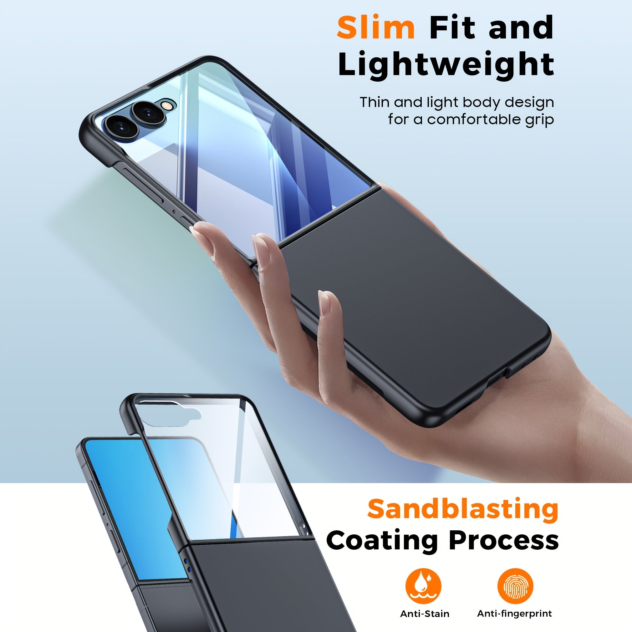 LumiStrap Flip 7,7 FE Ultra-Thin  Screen Protector & Lanyard Case