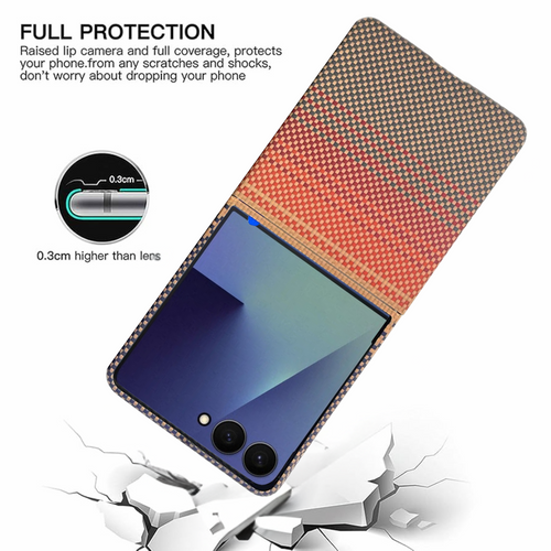 Aeroshield™ Aramid Case for Galaxy Z Flip 7/6 – Ultra‑Slim 600D Kevlar®