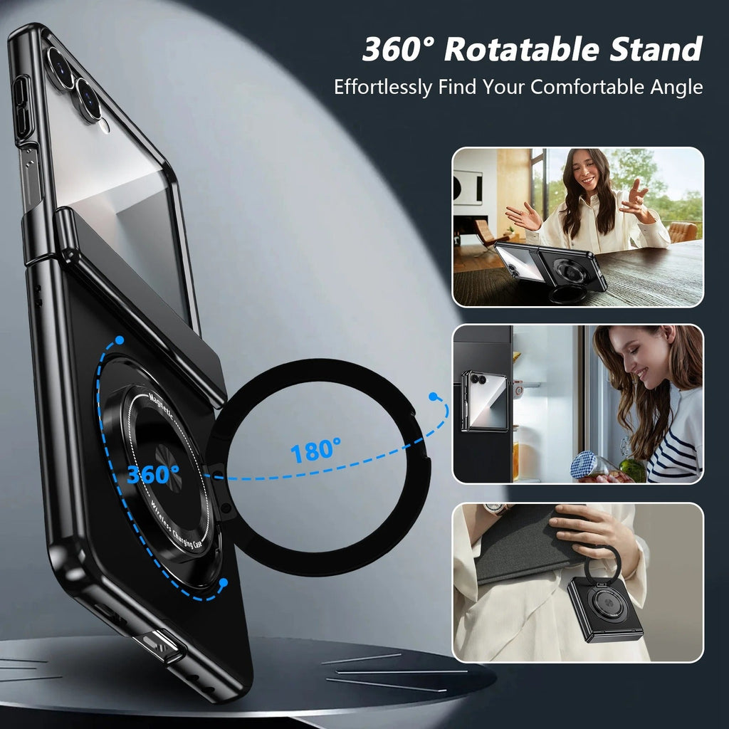 OrbitRing Flip 7, 6, 5, 4 – 360° Magnetic Hinge Armor Screen Film Case