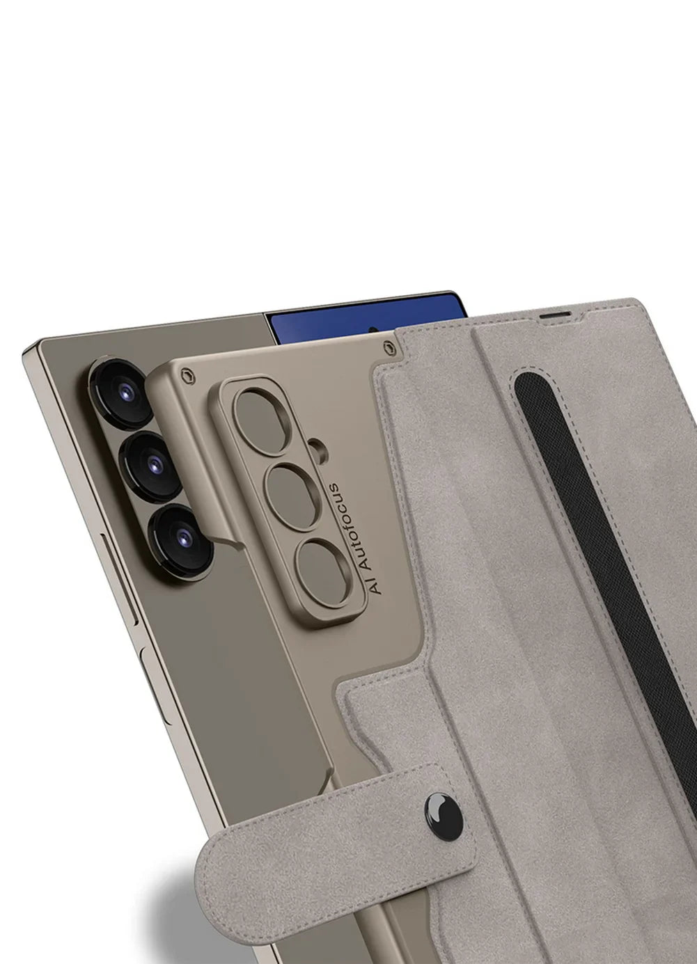 Premium Leather Wallet Stand Case