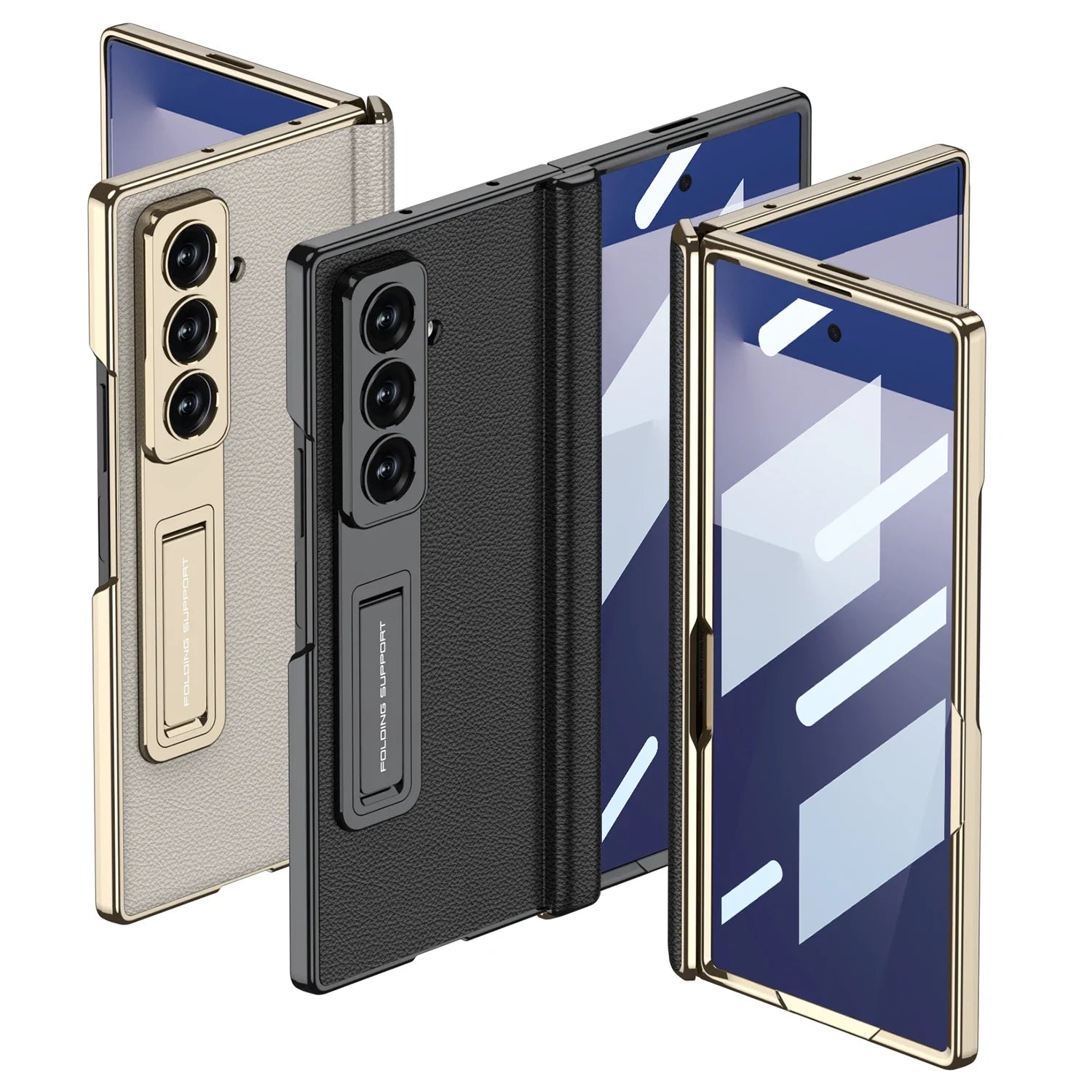 Premium Leather Magnetic Stand Case