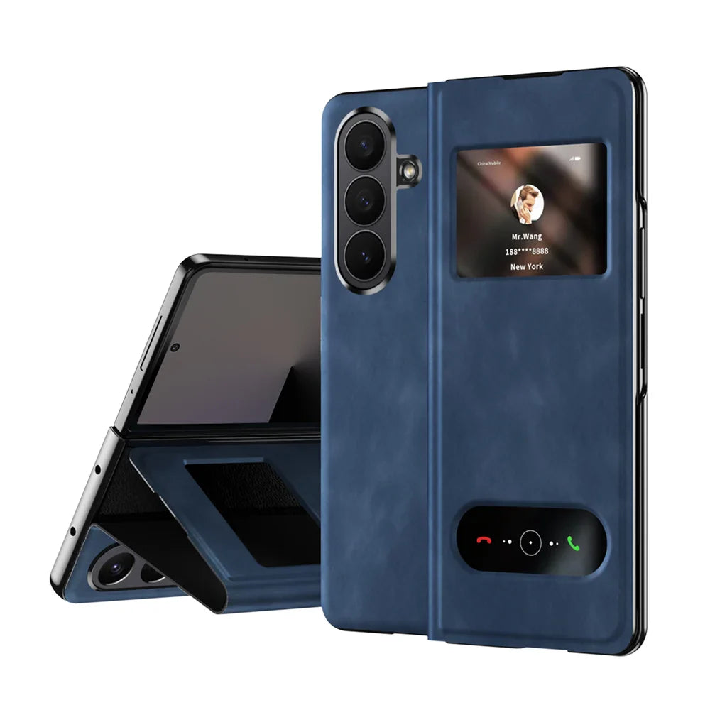 Luxury Leather Smart View Case