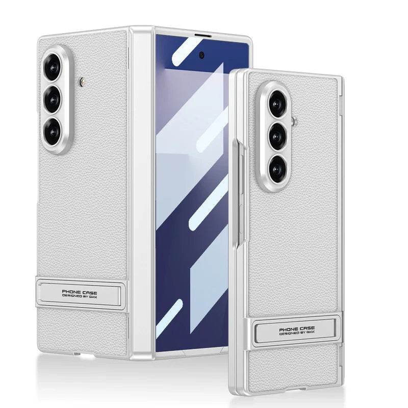 Magnetic Kickstand Leather Case For Z Fold 7