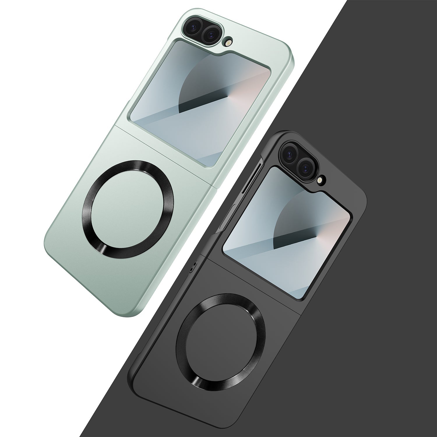 SlimShield Z Flip – Ultra-Thin Matte Case with MagSafe & Screen Protector