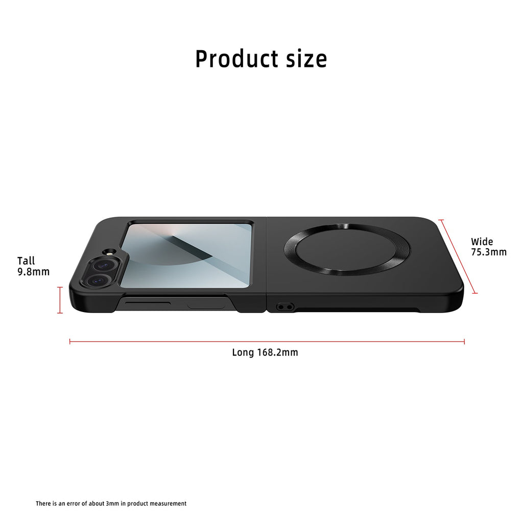 SlimShield Z Flip – Ultra-Thin Matte Case with MagSafe & Screen Protector