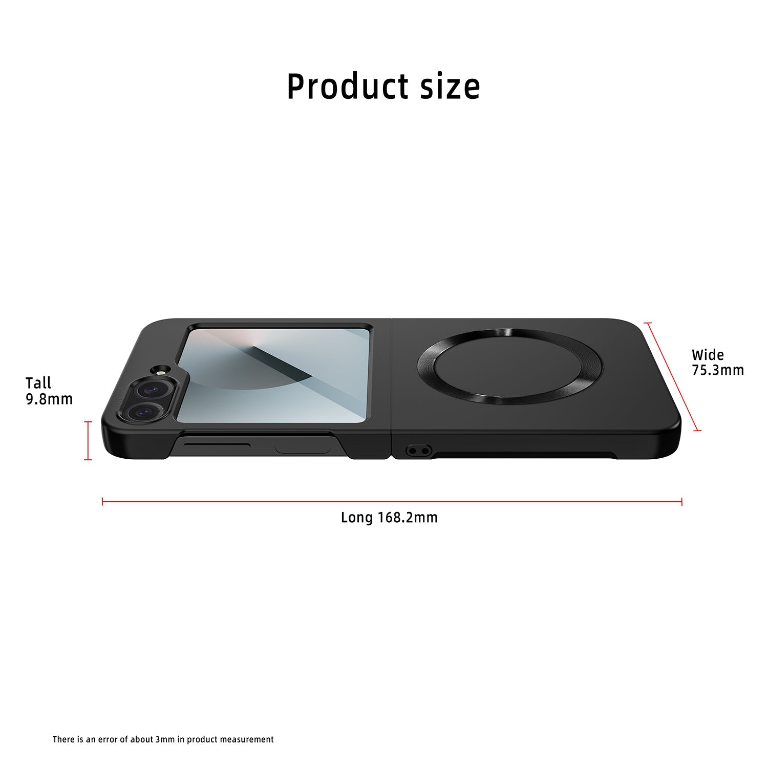 SlimShield Z Flip – Ultra-Thin Matte Case with MagSafe & Screen Protector