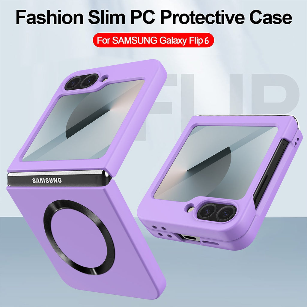 SlimShield Z Flip – Ultra-Thin Matte Case with MagSafe & Screen Protector