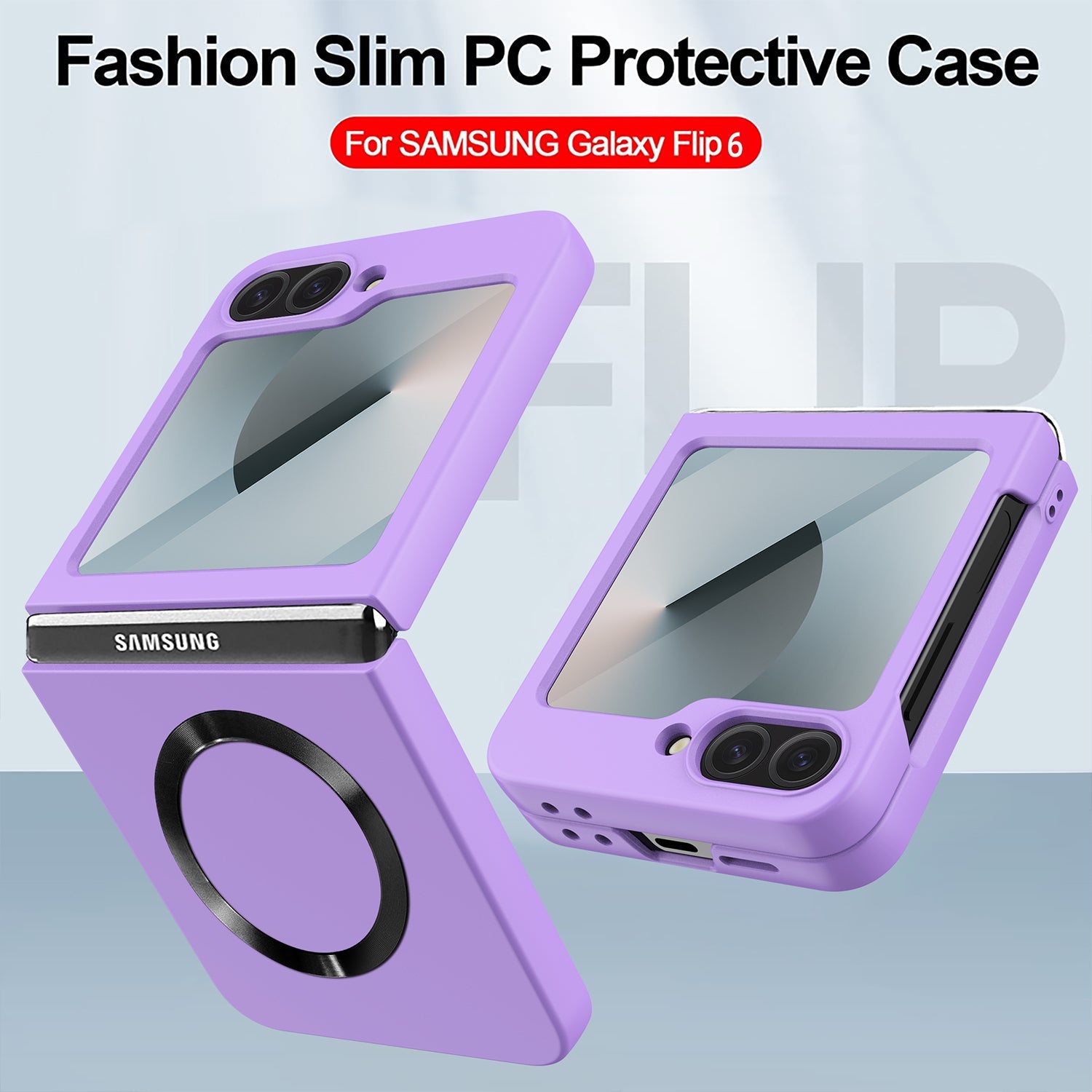 SlimShield Z Flip – Ultra-Thin Matte Case with MagSafe & Screen Protector