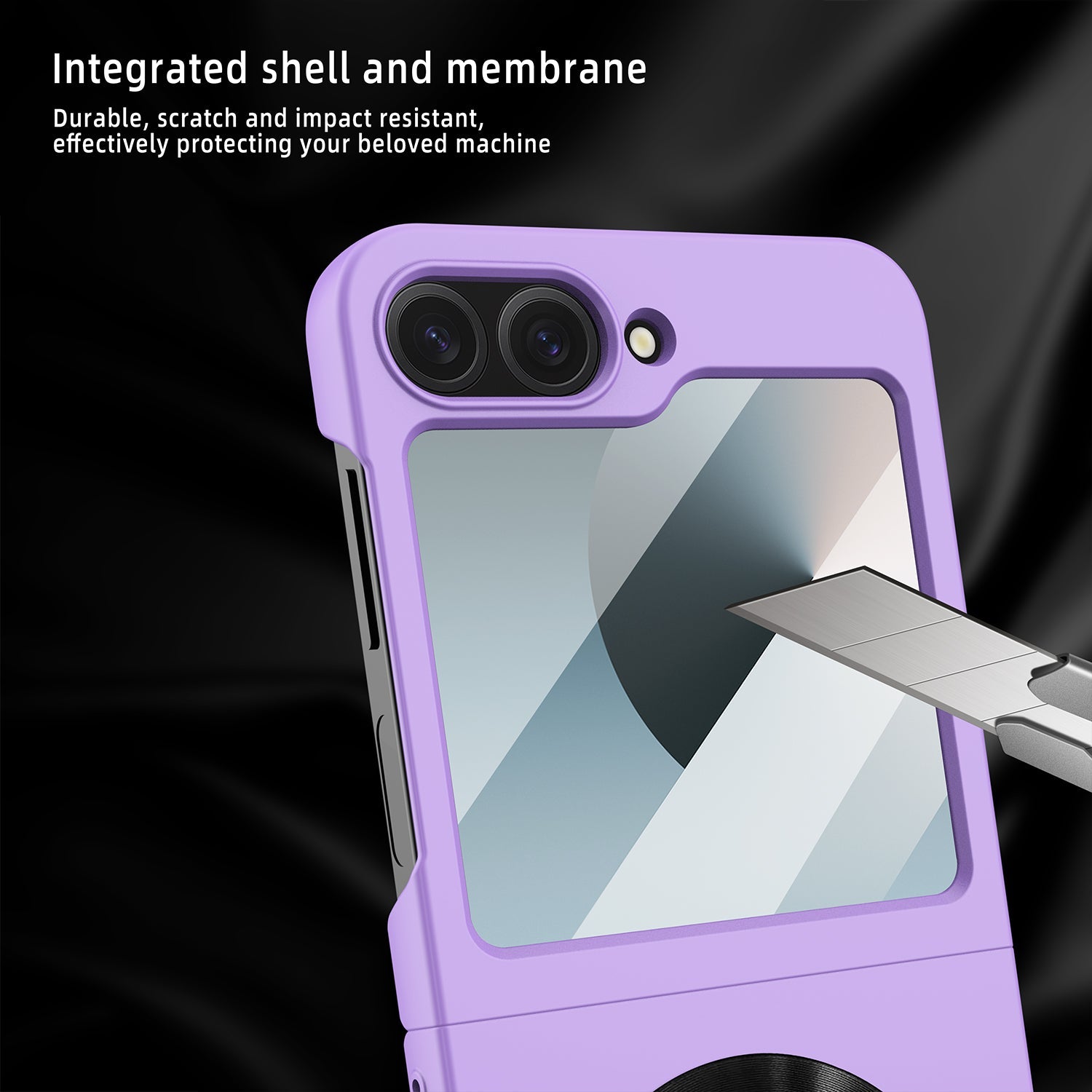 SlimShield Z Flip – Ultra-Thin Matte Case with MagSafe & Screen Protector