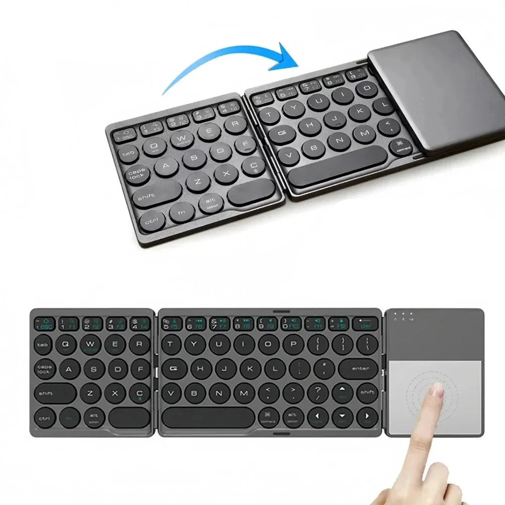 Foldable Bluetooth Keyboard with Trackpad