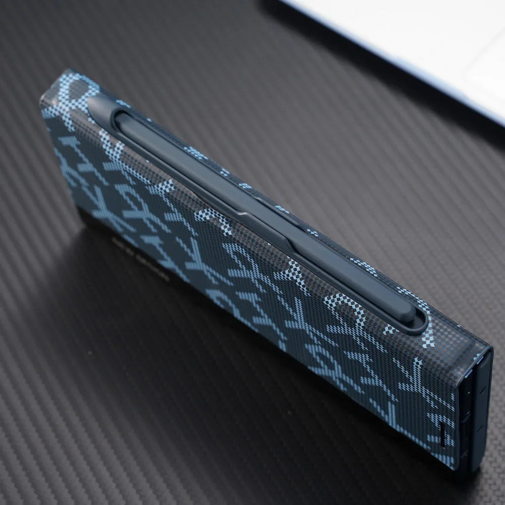 Leather Stand Case with Pen For Galaxy Z Fold