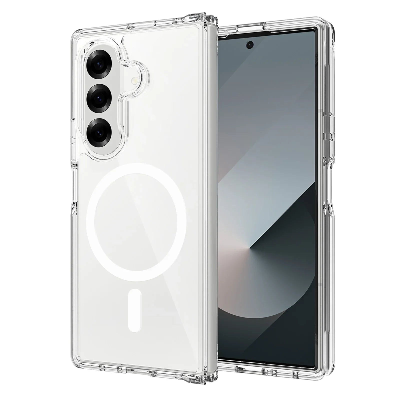 Frosted Magnetic Shield Case with Soft Frame