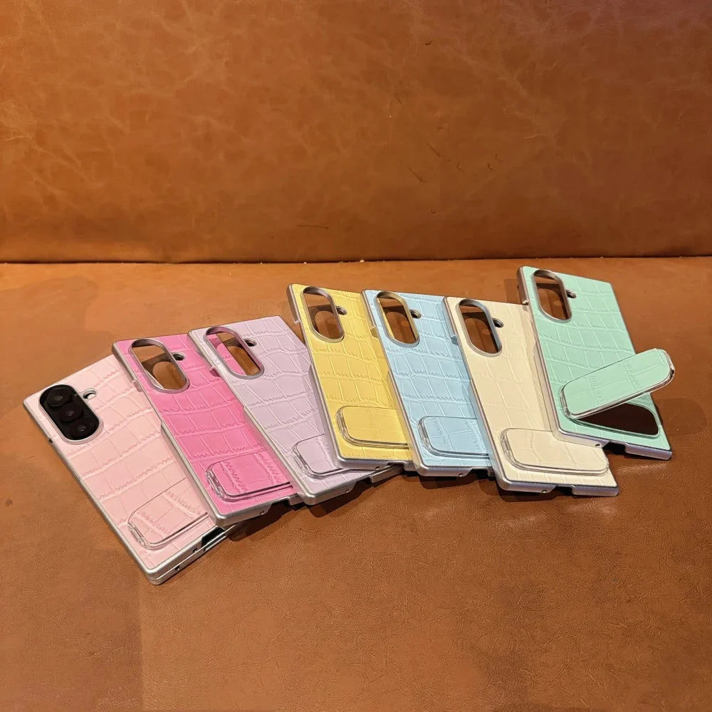 Luxury Crocodile Texture Kickstand Case
