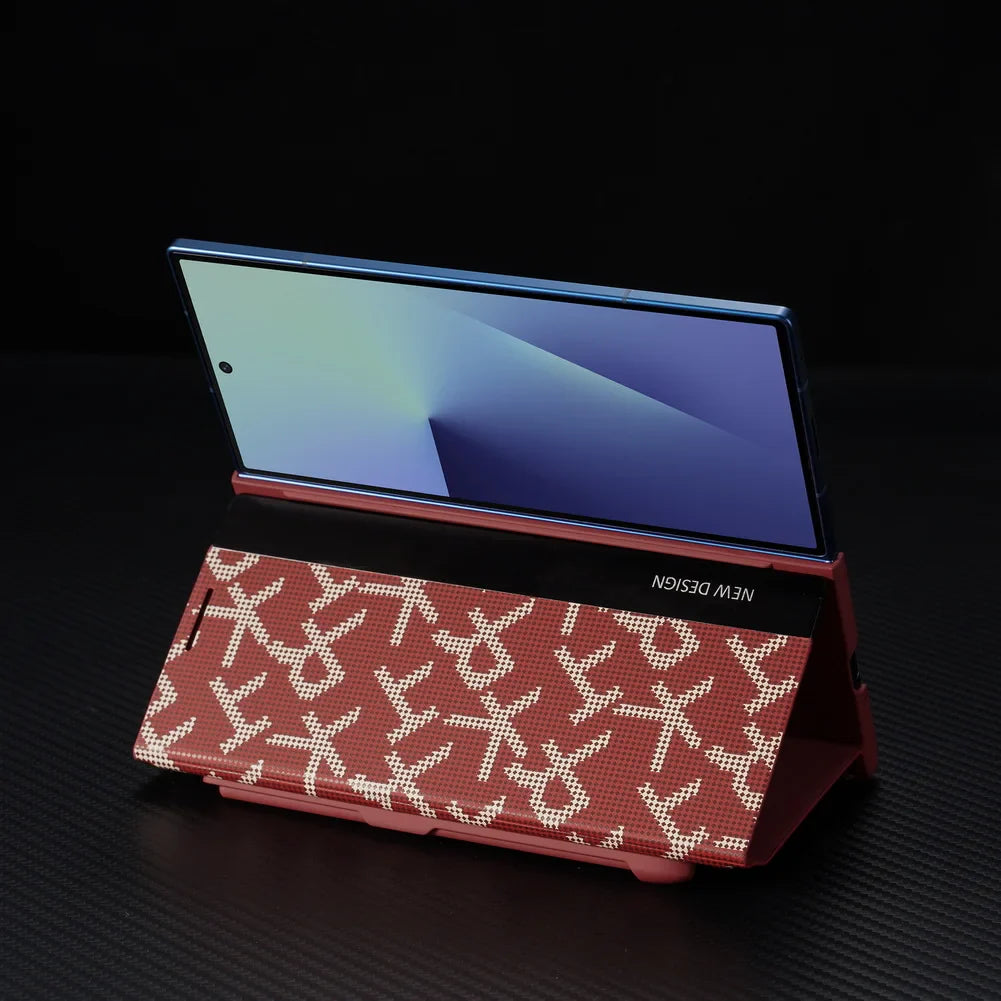 Leather Stand Case with Pen For Galaxy Z Fold