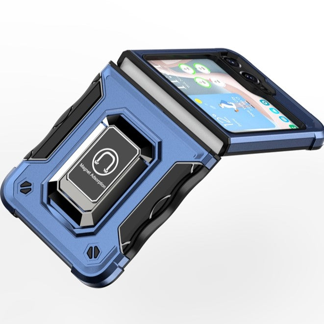 TitanGuard Z Flip 7, 6, 5, 4, 3 Defender Case Military-Grade with Magnetic Stand