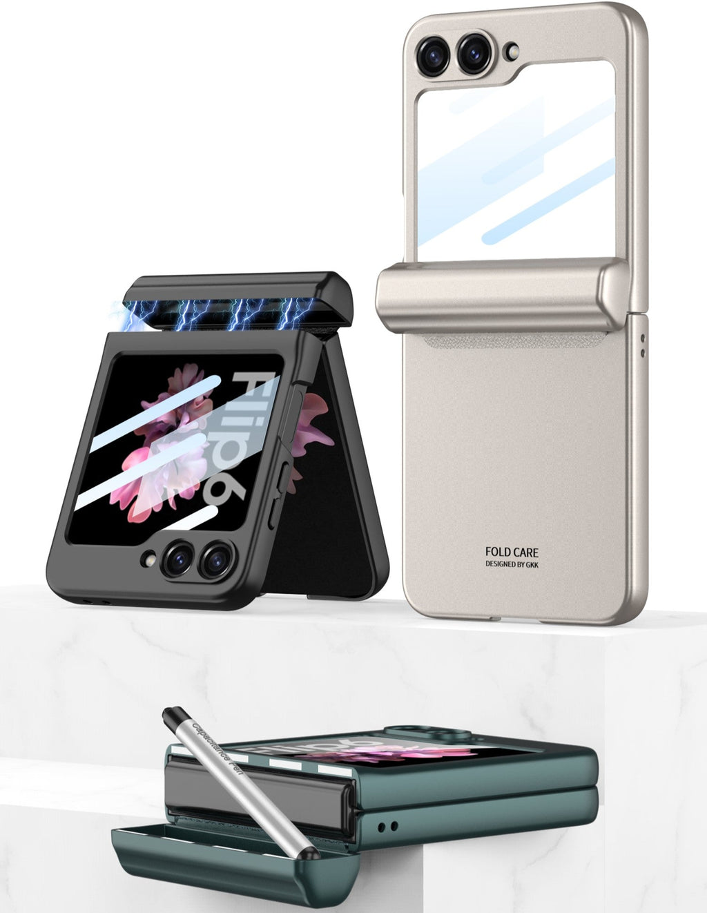 TitanFlex Z Flip 7, 6 & 5 Shockproof Case with Hinge Protection