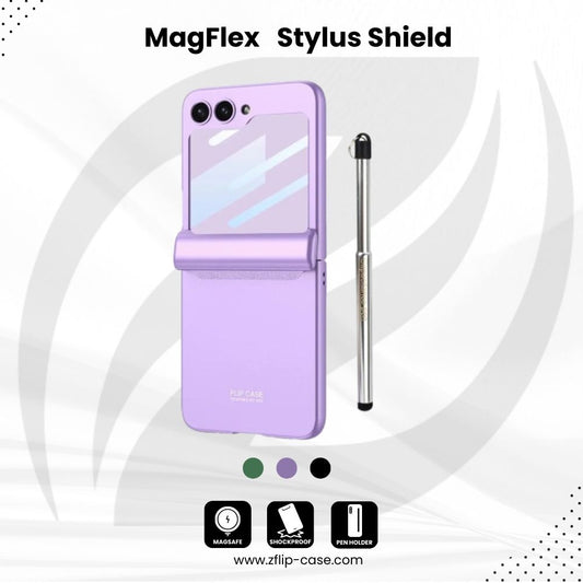 MagFlex  Z Flip 7, 6, 5 Stylus Shield Case with HD Screen Protection