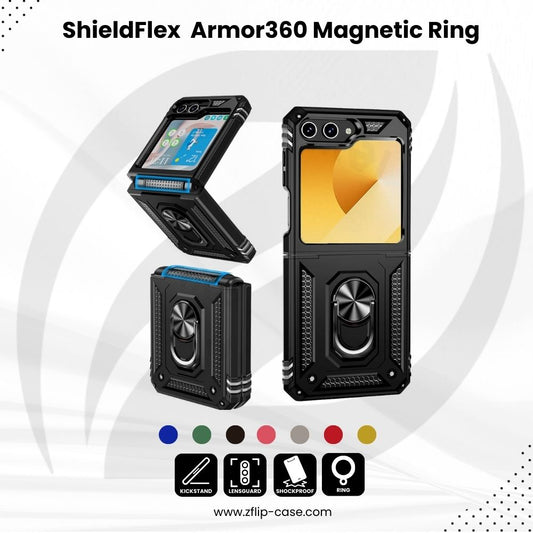 ShieldFlex Z Flip 7, 6, 5 Armor360 Magnetic Ring Case
