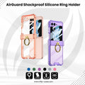 AirGuard Z Flip 6 Shockproof Silicone Ring Holder Case