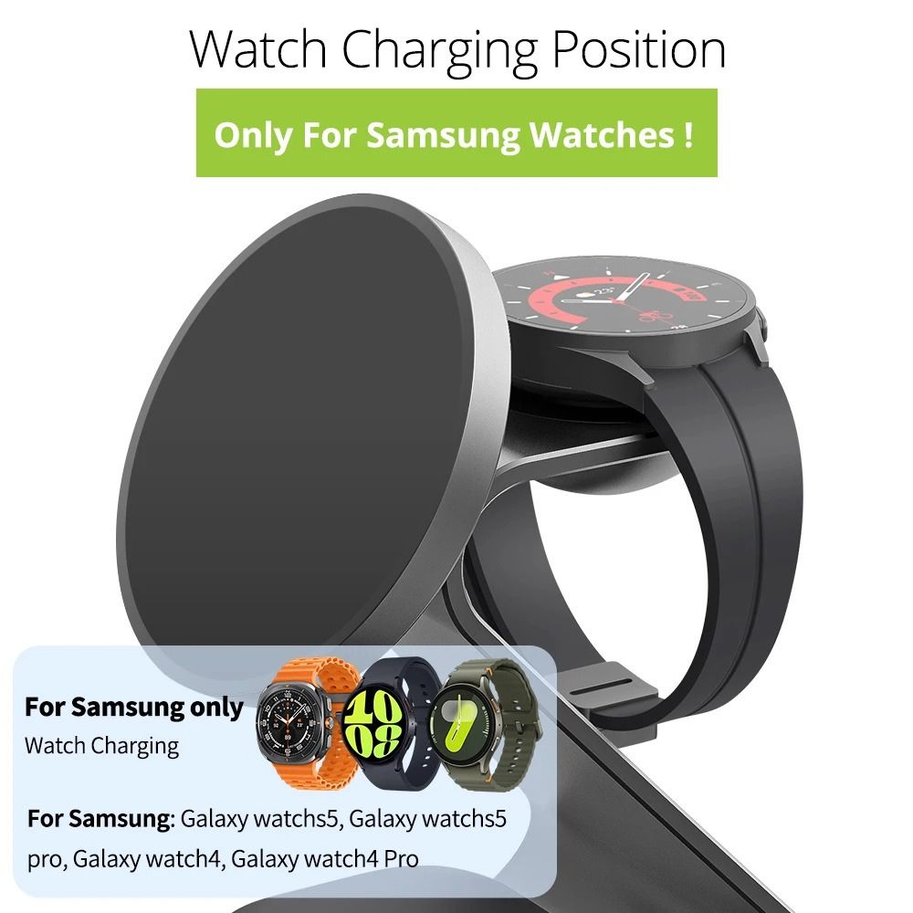 MagCharge Pro 3-in-1 Aluminum Wireless Charging Station