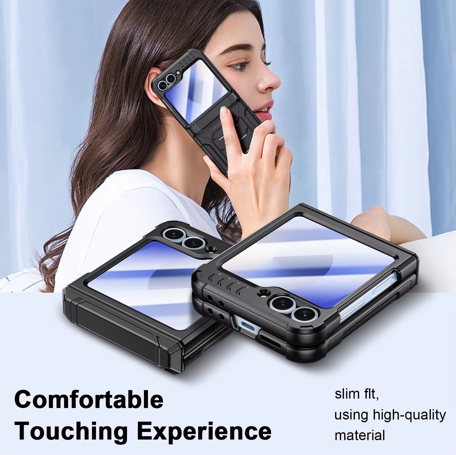 TorsionArmor Flip – Full Hinge & Screen Protection Case for Z Flip 6, 5