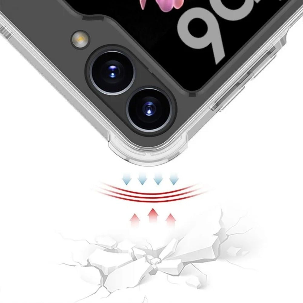 AirGuard Z Flip 6, 5, 4 Transparent Wrist Strap Case