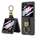 SpinRing Z Flip 6, 5 Leather 360° Ring kickstand Screen Protector
