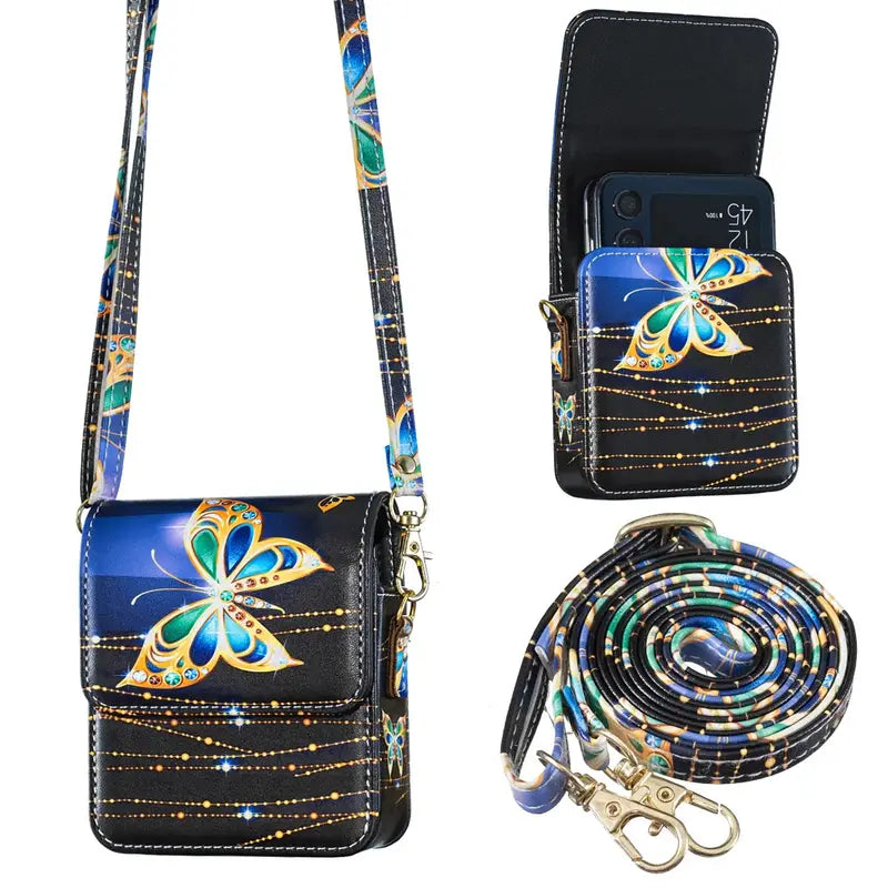 Blossom Crossbody Phone Pouch for Samsung Z Flip