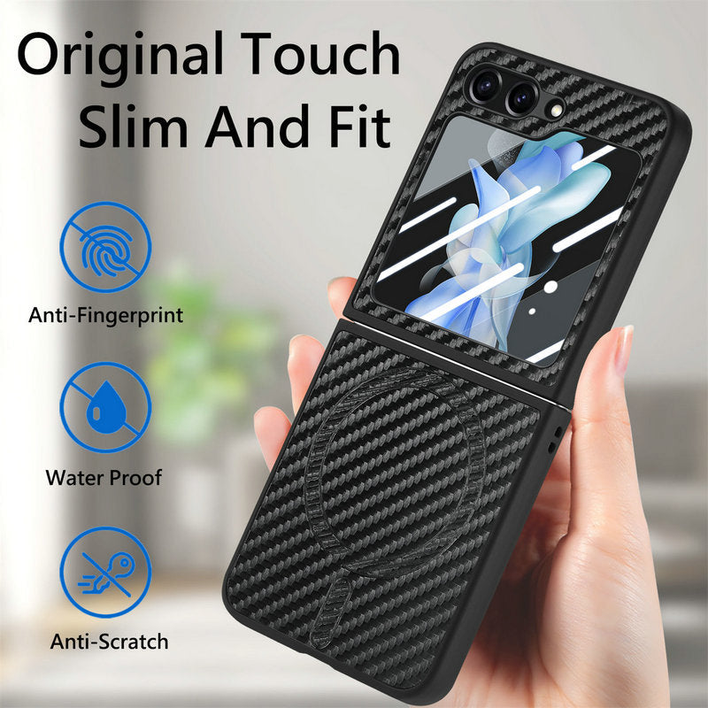 MagFlex Carbon Armor  Z Flip 7, 6, 5, 4 360° Protection & MagSafe Case