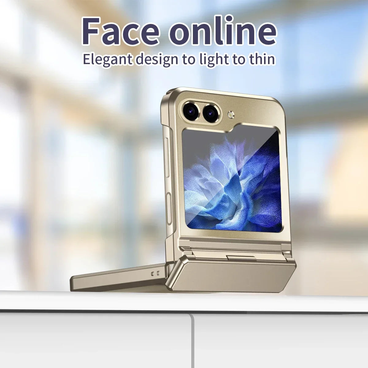 ColorPlated Z Flip – Electroplated MagSafe  Hinge Protection Case