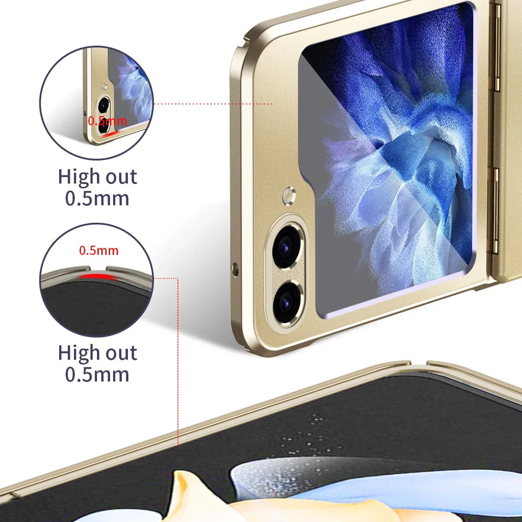 ColorPlated Z Flip – Electroplated MagSafe  Hinge Protection Case