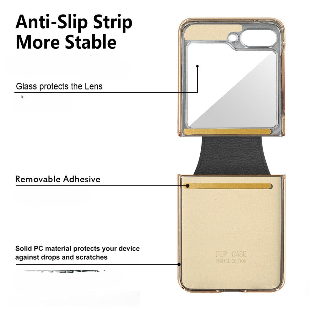 Diamond Ring Z Flip 6, 5, 4 Shockproof Leather Case