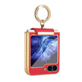 Diamond Ring Z Flip 6, 5, 4 Shockproof Leather Case