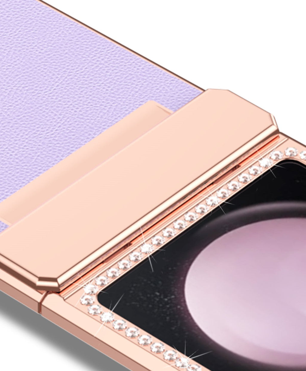 DiamondFlex Z Flip 6, 5, 4 Electroplated Leather Case