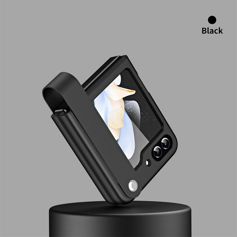 EleganceBand Z Flip 7, 6 ,5 ,4 ,3 Leather Bracket Case.