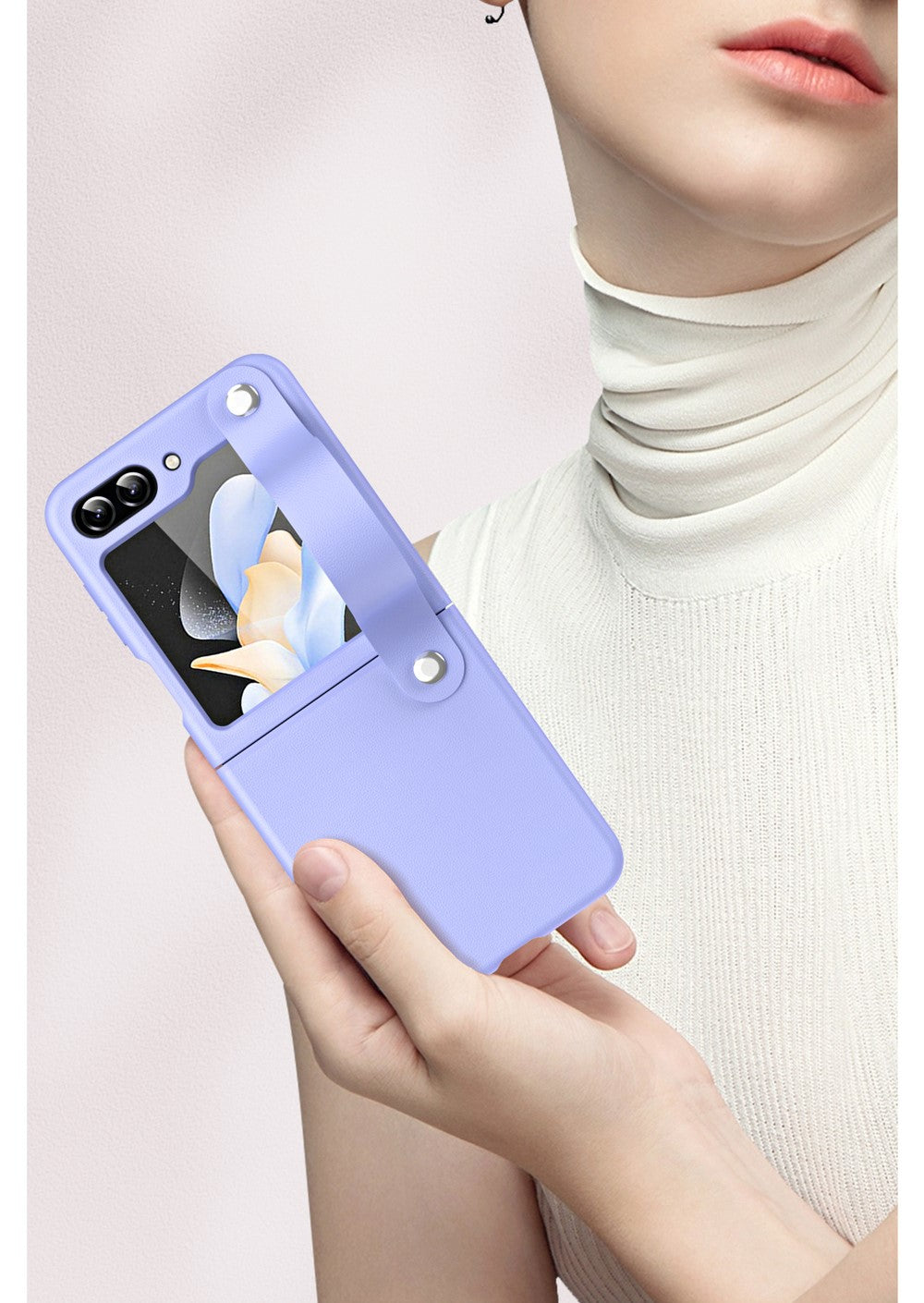 EleganceBand Z Flip 7, 6 ,5 ,4 ,3 Leather Bracket Case.
