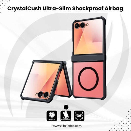 CrystalCush Flip 7,6,5,4 – Ultra-Slim Shockproof Airbag Case