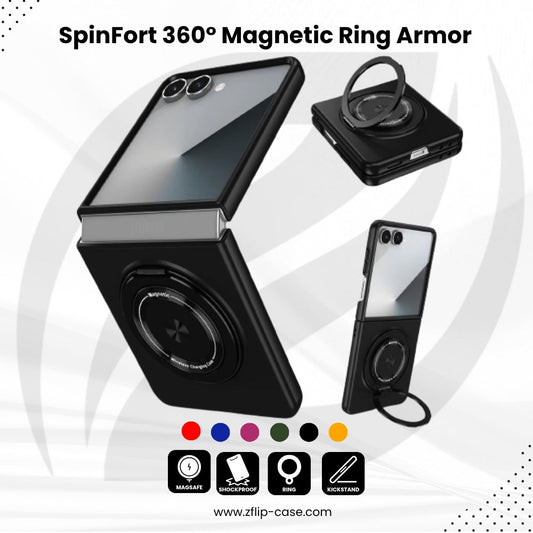 SpinFort Flip 7,6,5,4 360° Magnetic Ring Armor  Case