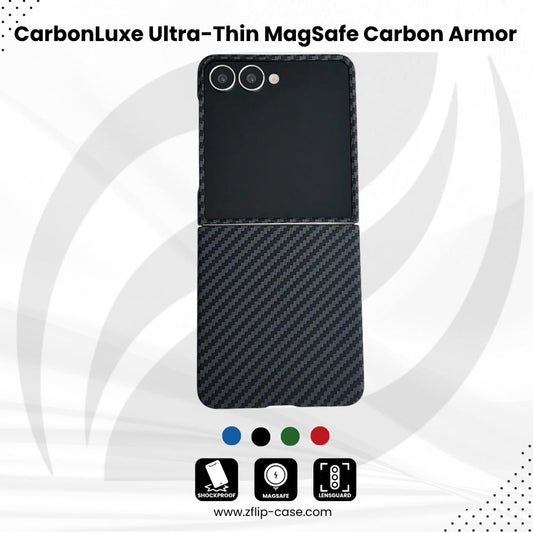 CarbonLuxe Flip series Ultra-Thin MagSafe Carbon Armor Case
