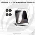 TotalGuard Flip 7, 6,5 – 4-in-1 HD Tempered Glass Protection Kit