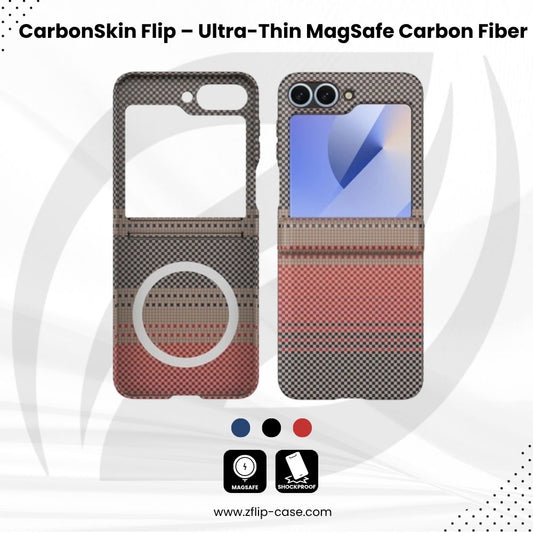 CarbonSkin Flip – Ultra-Thin MagSafe Carbon Fiber Case for Z Flip Series