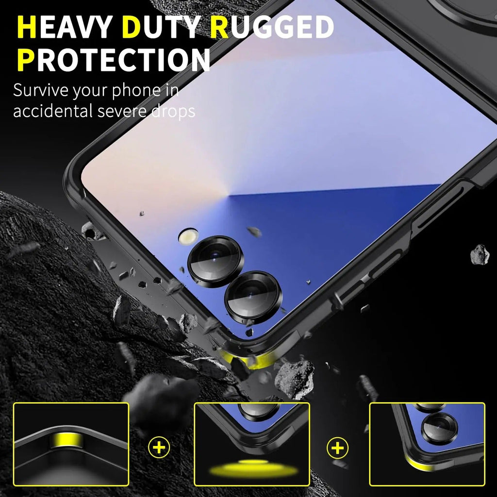 FortiFlip – Z Flip 7 Military Kickstand Armor Case